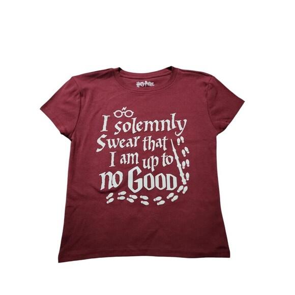Harry Potter Tops - Harry Potter Women’s Cotton Graphic Tee with Short Sleeves, Size Small